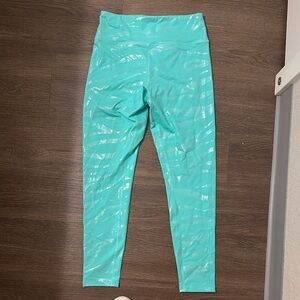 EleVen by Venus Williams Turquoise Leggings